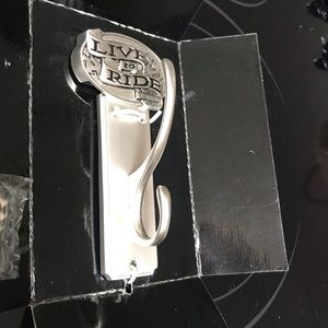 Harley Davidson silver look finish, metal hook